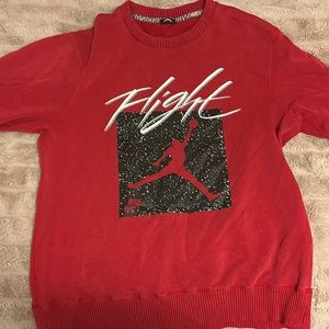 Jordan red crewneck. Size Medium.